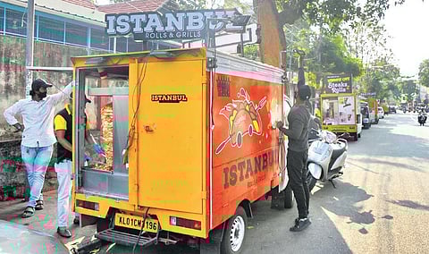 File photo of food trucks used for representational purpose. (Photo| EPS, B P Deepu)