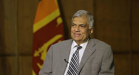 FILE - Sri Lankan President Ranil Wickremesinghe takes a question during an interview at his office in Colombo. (Photo | AP)