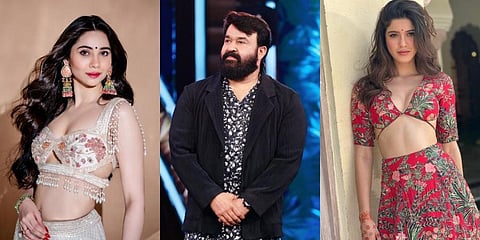 Actors Zahrah S Khan, Mohanlal and Shanaya Kapoor (Photo | Instagram)