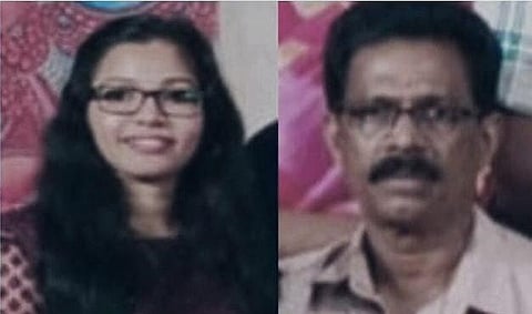 Abhirami and Sivarajan. (Photo | Express)