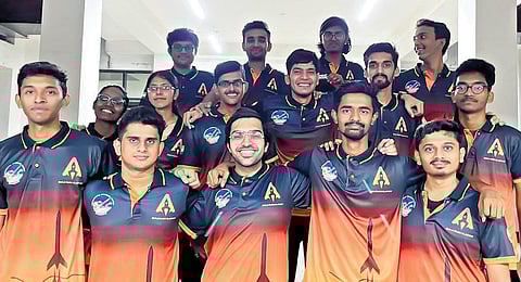 Abhyuday team at Spaceport America Cup in Las Cruces, USA. (Photo  I Express)