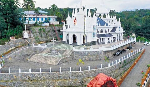 St George Church in Chittar, Pala, constructed by Shine. (Photo | Express)