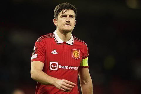 Maguire is no longer captain of Manchester United following talks with manager Erik ten Hag. (Photo | AP)
