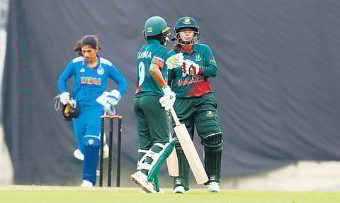 Bangladesh women beat India in the first ODI in Mirpur on Sunday | BCB Twitter