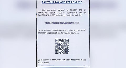 Cashless payment system launched at 15 interstate checkposts in AP to curb graft