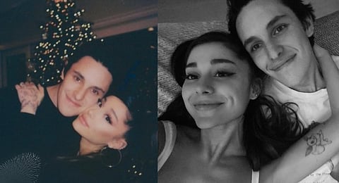 Ariana Grande and her husband Dalton Gomez. (Instagram)