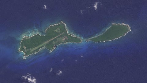 This image provided by Planet Labs PBC shows Great Swan Island or the Islas del Cisne in Honduras, on July 13, 2023. (Photo | AP)