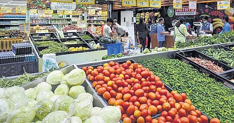 Surge in prices after heavy rain in key vegetable growing regions. (Photo | Express)