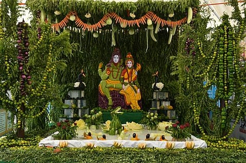 Shakambari festival kicked-off at Durga temple on Saturday I Prasant Madugula