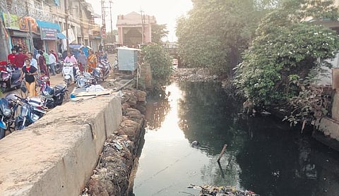 The drain in which P Narasingha fell | Express