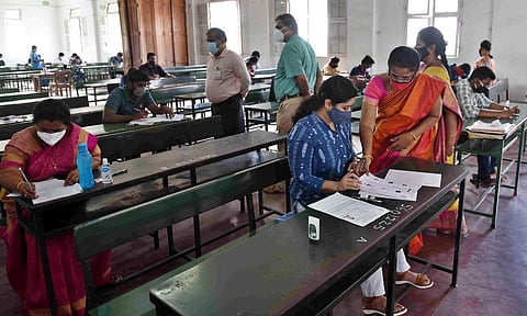 UPSC aspirants attending the exam in 2021 in Coimbatore. (File | EPS)