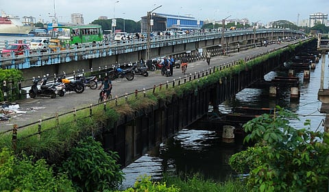 The old Venduruthy bridge where Tourism Minister Mohamed Riyas announced the street food project last year. (Photo | T P Sooraj)