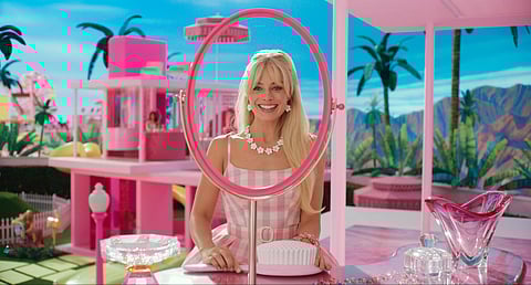 Margot Robbie in a scene from 'Barbie.' (Photo|AP)