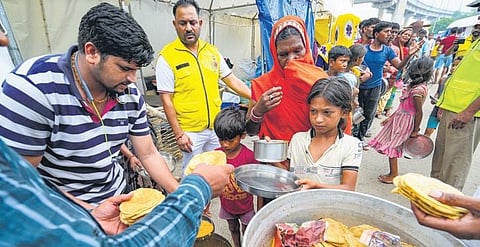 The plea stated that around 25,000 people were affected by the recent flood in the national capital (Photo | Express)