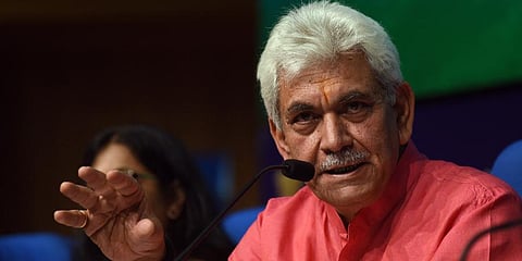 Under Fire: Jammu and Kashmir Lieutenant Governor Manoj Sinha (Photo | PTI)