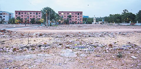 Residents of Kotturpuram tenement, which was demolished in July 2022, said that even after a year no progress has been made to reconstruct buildings | Monishlinus
