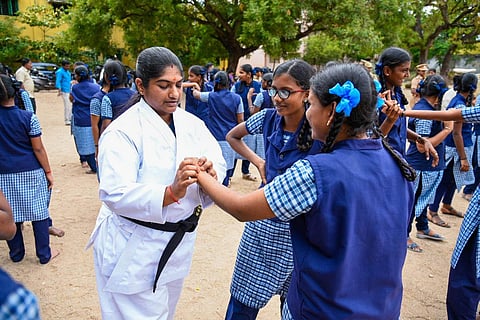 Coimbatore District (Rural) police on Monday launched self-defence classes for girl students of government schools