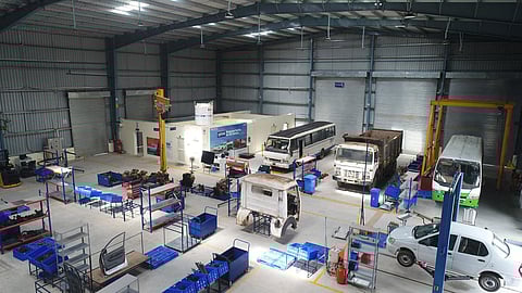 The state-of-the-art registered vehicle scrapping facility launched by Tata Motors.