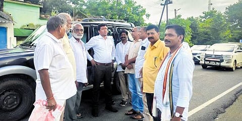 AP Minister Seediri Appalaraju with BJD leaders at Gosani in Gajapati | Express