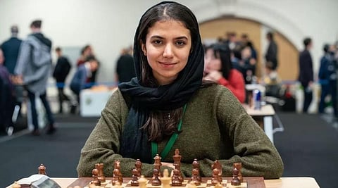 Iranian chess player, Sara Khadem (25) who is also known as Sarasadat Khademalsharieh. (Photo | Sara Khadem Instagram)