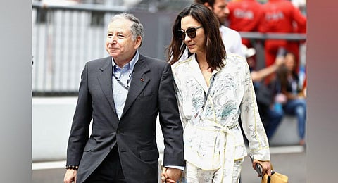 Malaysian actor Michelle Yeoh with Jean Todt (Photo | Twitter)