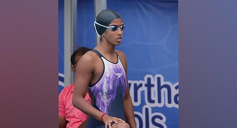 Indian swimmer Nina Venkatesh. (Photo | Express)