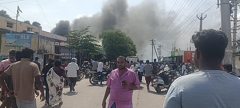 A firecracker unit exploded in Palayapettai (Photo | Express)