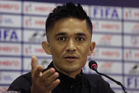 Chhetri joined Bengaluru FC as captain at the time of its inception in 2013 (File photo | AP)