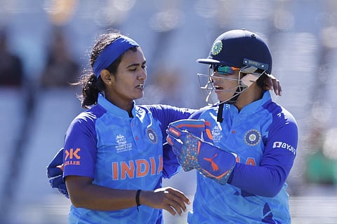 Left out: Veteran India pacer Shikha Pandey and wicketkeeper-batter Richa Ghosh. (Photo | AFP)