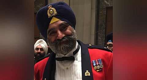 Veteran Canadian Sikh police officer Baltej Singh Dhillon. (Photo | Twitter)