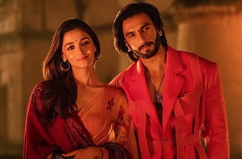 A still from Karan Johar's family entertainer starring Ranveer Singh and Alia Bhatt in the lead roles. (Photo | Dharma Productions Twitter)
