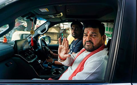 FILE - Outgoing Wrestling Federation of India chief and Bharatiya Janata Party MP Brij Bhushan Sharan Singh. (Photo | PTI)