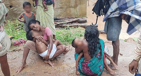 Five people were killed when a portion of an under-construction culvert caved in Rayagada district. (Photo|Special arrangement)