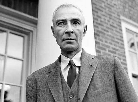 Eminent nuclear physicist J Robert Oppenheimer