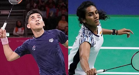 India's star shuttlers Lakshya Sen and PV Sindhu.(File Photo)