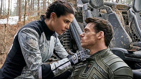Priyanka Chopra Jonas and Richard Madden in Citadel.