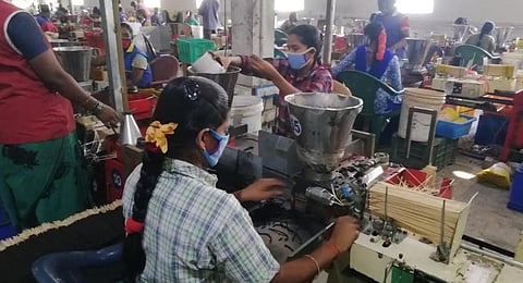 Workers at the factory. (Photo | Special arrangement)