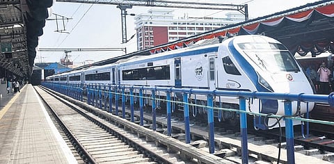 The eight-car Tirunelveli-Chennai Egmore Vande Bharat is expected to  cover a distance of 650  kilometres in eight hours | file picture