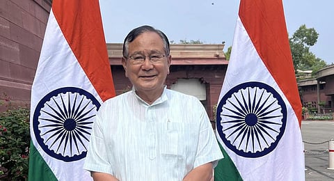 Rajkumar Ranjan Singh, BJP MP from Manipur Inner and Minister of State for External Affairs and Education. (Photo | Facebook)