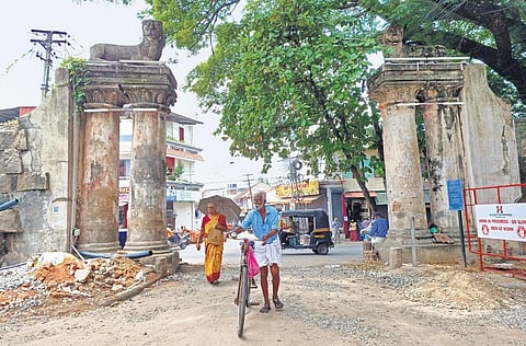 Simhakotta, which is part of the iconic Fort Wall is in a dilapidated state