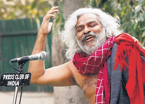 Gummadi Vittal Rao aka Gaddar. (Photo | AFP)