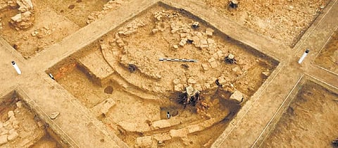 Brick structures found at Porpanaikottai excavation site | express