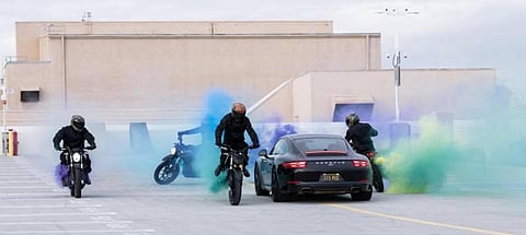 Stunt drivers could find their jobs under threat as AI advances. (Photo | AFP)