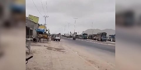 Gunfire could be heard across the port city of Gwadar during Sunday morning's attack. (Photo | Twitter)