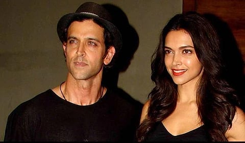 Actors Hrithik Roshan and Deepika Padukone (Twitter)