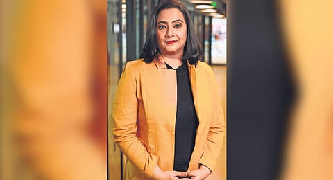 The co-founder of a social media app, Aparna Acharekar.