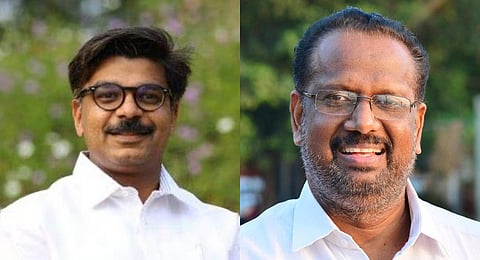 Mathew Kuzhalnadan and  C N Mohanan. (Photo | Express)