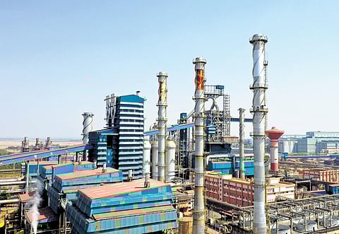 Nagarnar Steel Plant in Bastar. (Photo | Express)