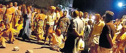 For representational purpose. Relatives holding protest in Nanguneri | Express