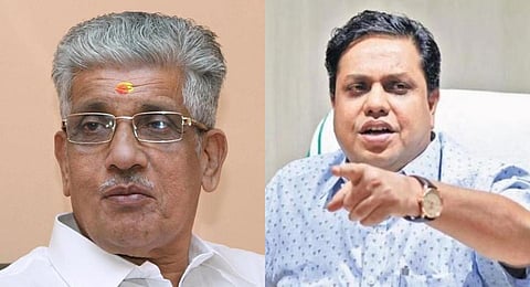 G Sukumaran and A N Shamseer. (Photo | Express)